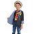 Paletó Noivinho Caipira Infantil Jeans + BROCHE + CHAPÉU - Imagem 3