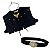 Conjunto country COLETE + GRAVATINHA + CINTO - 3 itens - Imagem 1