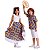 Roupa Carimbó Infantil Menino Floral AZUL - CAMISA +BERMUDA - Imagem 2