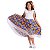 Roupa Carimbó Infantil Menina Floral AZUL - BLUSA + SAIA - Imagem 1