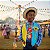 Colete Festa Junina Amarelo e Azul +BRINDE GRAVATA VERMELHA - Imagem 1