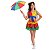 Roupa Frevo Luxo COMPLETO Infantil Menina  - 3 itens - Imagem 1