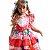 Vestido Festa Junina Infantil CUPCAKE Rosa e Vermelho LUXO - Imagem 1