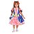 Vestido Festa Junina Infantil ARROZ DOCE Rosa e Azul LUXO - Imagem 8