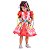 Vestido Festa Junina Infantil QUINDIM Rosa e Vermelho LUXO - Imagem 6