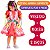 Vestido Festa Junina Infantil QUINDIM Rosa e Vermelho LUXO - Imagem 3