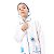 Fantasia MÉDICO AZUL Infantil | jaleco touca BRINDE MALETA - Imagem 1