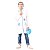 Fantasia MÉDICO AZUL Infantil | jaleco touca BRINDE MALETA - Imagem 7