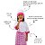Fantasia Roupa Cozinheiro Chef Cozinha Rosa Infantil Luxo | Brinde Cozinha - Imagem 2