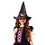 Fantasia Bruxa Infantil Halloween LUXO | brinde VASSOURA - Imagem 8