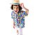 CAMISA Carimbó Infantil Menino Floral AZUL HAVAINA - Imagem 9