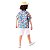 CAMISA Carimbó Infantil Menino Floral AZUL HAVAINA - Imagem 8