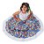 SAIA Carimbó Infantil Menina Floral AZUL HAVAIANA - Imagem 3