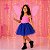 Saia Princesa Tutu AZUL ROYAL com Brilho - Imagem 10