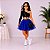 Saia Princesa Tutu AZUL ROYAL com Brilho - Imagem 8
