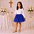 Saia Princesa Tutu AZUL ROYAL com Brilho - Imagem 9