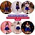 Saia Princesa Tutu AZUL ROYAL com Brilho - Imagem 2