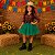 Saia Princesa Tutu VERDE com Brilho - Imagem 1