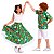 SAIA Carimbó Infantil Menina Floral VERDE HAVAIANA - Imagem 4