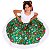 SAIA Carimbó Infantil Menina Floral VERDE HAVAIANA - Imagem 3