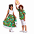 CAMISA Fantasia Carimbó Infantil Menino Floral VERDE !NEW 2026! - Imagem 3