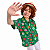 CAMISA Fantasia Carimbó Infantil Menino Floral VERDE !NEW 2026! - Imagem 4