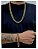 Conjunto Corrente E Pulseira Banhada A Ouro 18K Grumet Super Grossa 12mm - Imagem 1