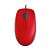 Mouse Logitech M110 Silent Vermelho com fio - Imagem 1