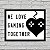Placa De Parede Decorativa: We Love Gaming Together - Imagem 1