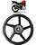 Roda Traseira Liga Leve modelo 6 palitos Yamaha Fazer / Factor 150 / Fazer 125 - Imagem 1