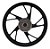 Roda Traseira Pé Galinha Liga Leve Titan 160 150 Fan Preta - Fabreck - Imagem 1