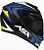 Capacete Asx Eagle Street Preto Azul Amarelo 58/M - Imagem 2