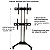 Pedestal para TV compacto movel com bandeja de apoio - Imagem 6