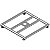 Base 60x60 para boxtruss q15 com pé nivelador - Imagem 1