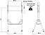 suporte movel back to back para duas telas touch Tvs lousa digital - Imagem 2