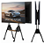 suporte movel back to back para duas telas touch Tvs lousa digital - Imagem 3