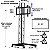 Pedestal para Tv de 50 a 86 polegadas telas Touch  grandes gigantes - Imagem 2