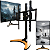 Suporte para TV em Madeira Base universal para tv Mesa 26-55 Pol e VESA até 400x400 - Imagem 1