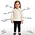 Jaqueta Infantil Inverno Menina Blusa Malha Casaco Criança Off White - Imagem 2