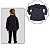 Jaqueta Infantil Inverno Menina Blusa Malha Casaco Criança Preto - Imagem 3