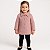 Jaqueta Infantil Inverno Menina Blusa Malha Casaco Criança Rosê - Imagem 1