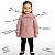 Jaqueta Infantil Inverno Menina Blusa Malha Casaco Criança Rosê - Imagem 2