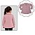 Jaqueta Infantil Inverno Menina Blusa Malha Casaco Criança Rosê - Imagem 3