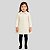 Sobretudo Infantil Inverno Menina Blusa Criança Off White - Imagem 1