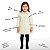 Sobretudo Infantil Inverno Menina Blusa Criança Off White - Imagem 2