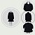 Sobretudo Preto Infantil Inverno Menina Blusa Criança - Imagem 5