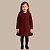 Sobretudo Infantil Marsala Menina Inverno Blusa Criança - Imagem 1