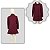 Sobretudo Infantil Marsala Menina Inverno Blusa Criança - Imagem 3