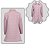 Sobretudo Infantil Menina Rosê Blusa Inverno Criança - Imagem 3
