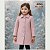 Sobretudo Infantil Menina Rosê Blusa Inverno Criança - Imagem 6